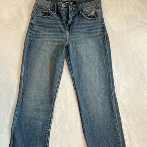 EXPRESS straight mid rise jeans